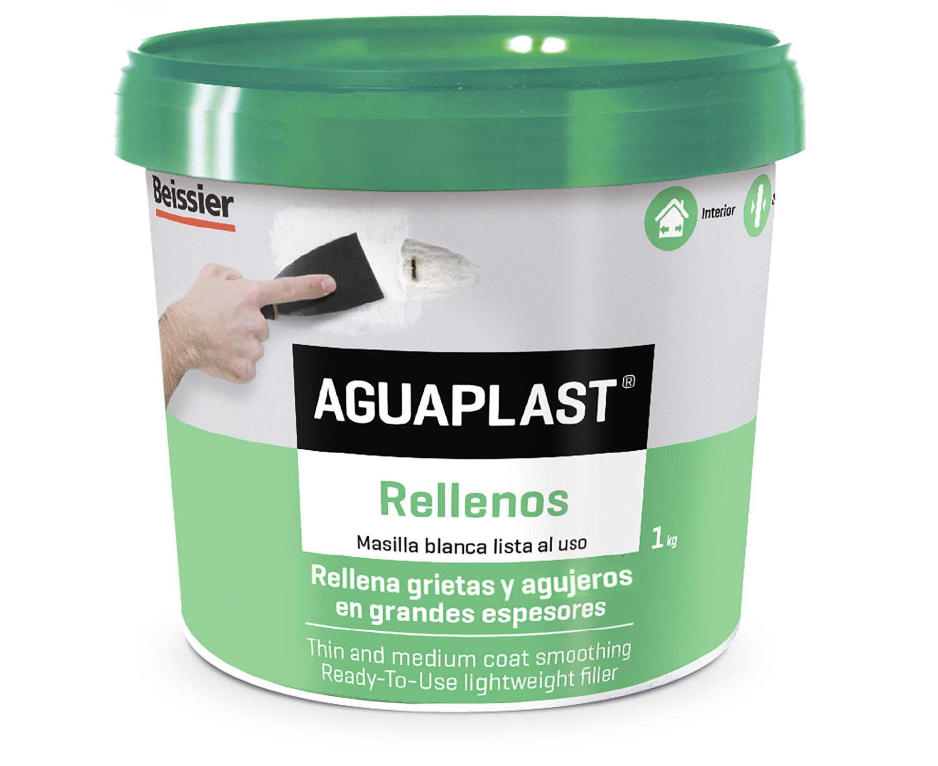 AGUAPLAST RELLENOS CAPAGRUESA 1 KG. AL USO