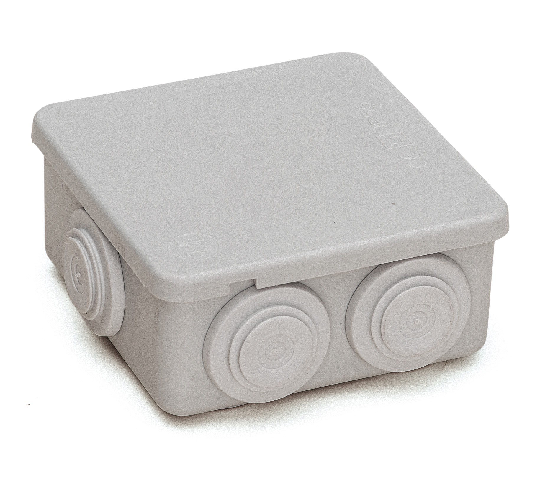 CAJA ESTANCA 100X100X45 MM. CON 7 CONOS