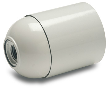 PORTALAMPARAS BAQUELITA LISO E-27 BLANCO