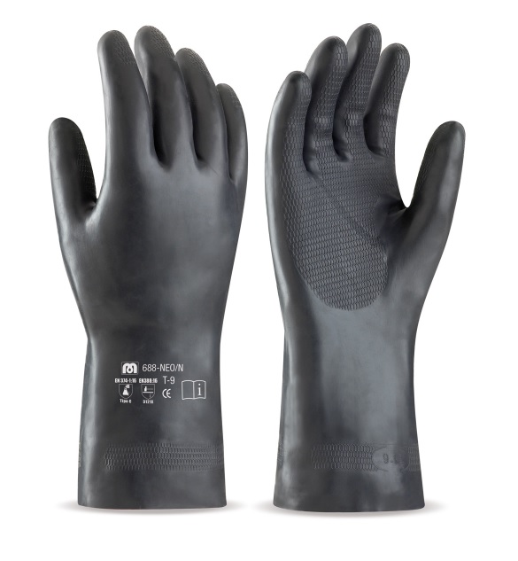 GUANTE NEOPRENO FLOCKADO EN ALGODON  T-8 688NEON MARCA