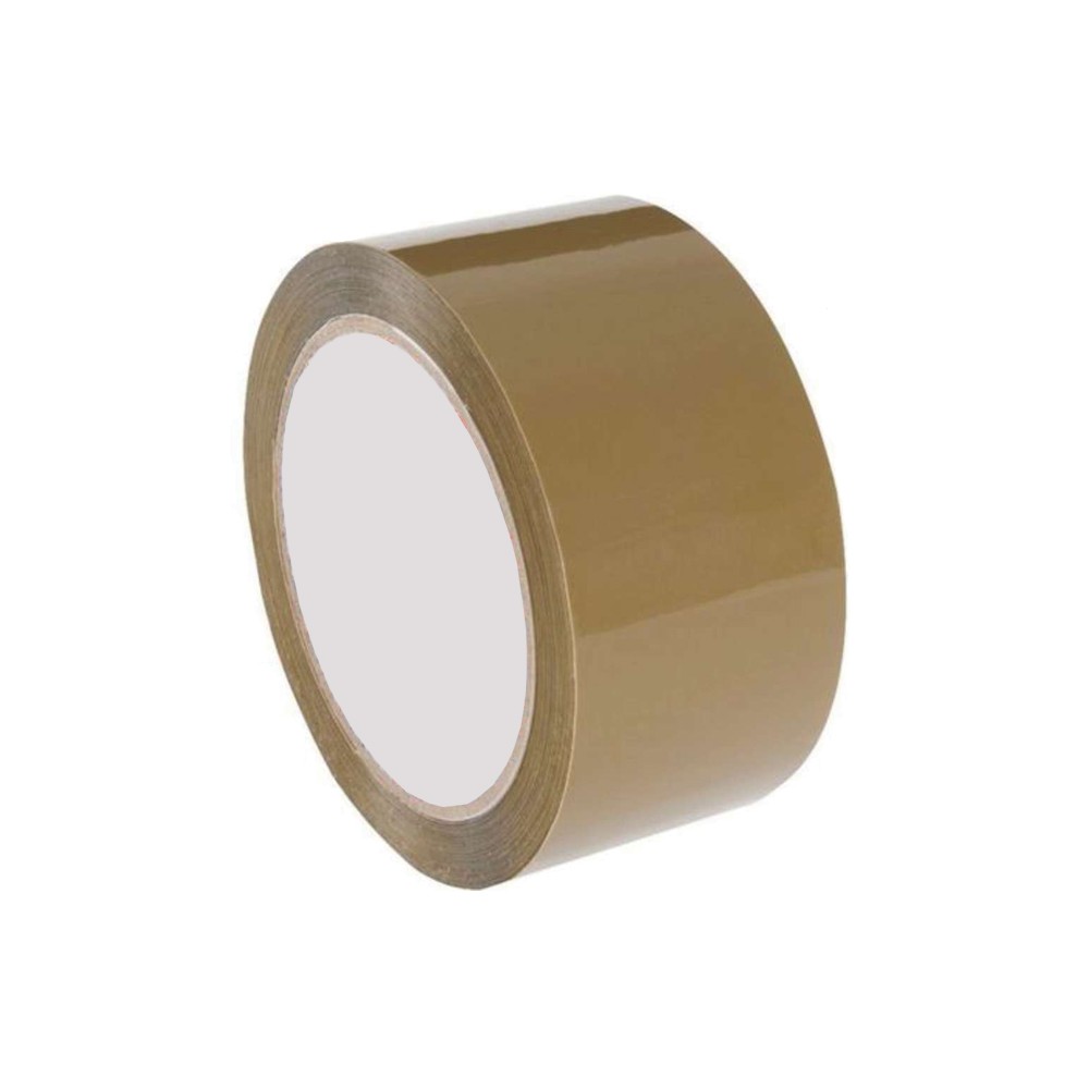 PRECINTO POLIPROPILENO ACRILICO MARRON 48MM. X 132 MT.
