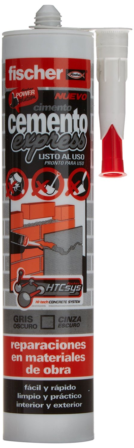 CEMENTO EXPRESS CARTUCHO 310 ML. GRIS OSCURO FISCHER