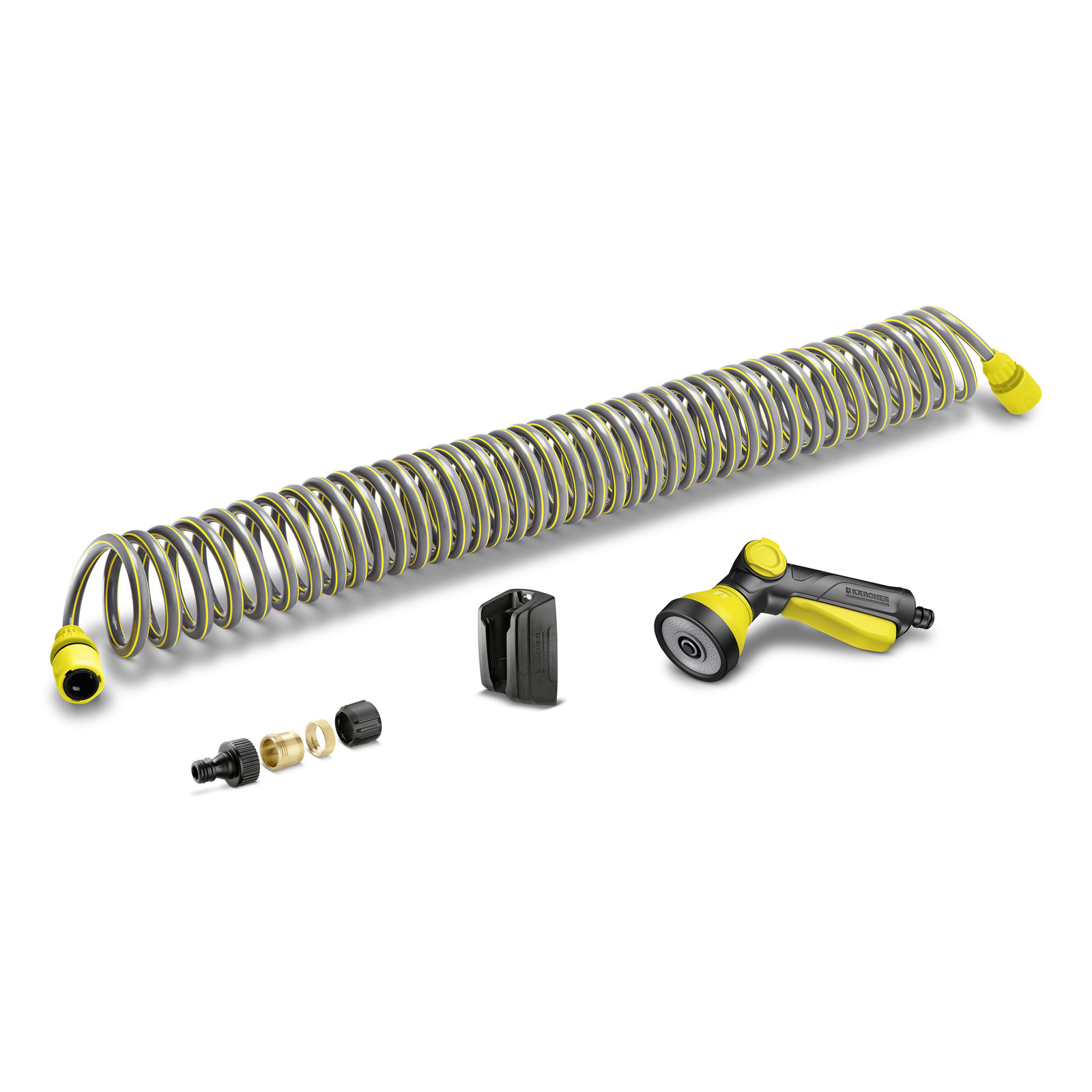 MANGUERA ESPIRAL KIT KARCHER 10 MT. SOPORTE PARED/CONEXION GRIFO/PISTOLA 