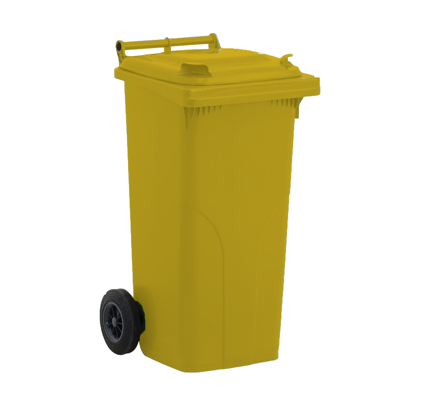 CONTENEDOR INDUSTRIAL 120 L. AMARILLO C/RUEDAS