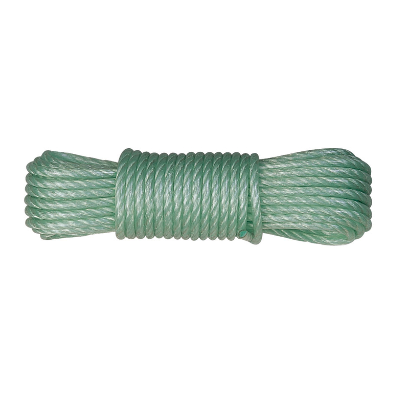 MADEJA CUERDA FORRADA PVC VERDE 4 MM 10 MT. (UU)