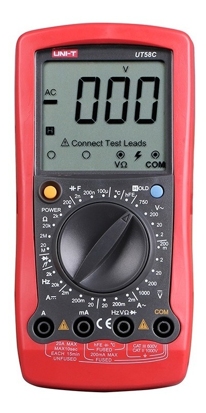 MULTIMETRO DIGITAL UT58C (UU)