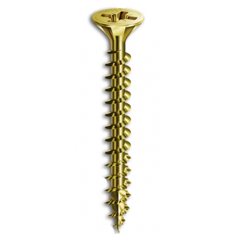 TORNILLO POZI SPAX CABEZA PLANA BICROM. 3,5X40 (1000 UND.)