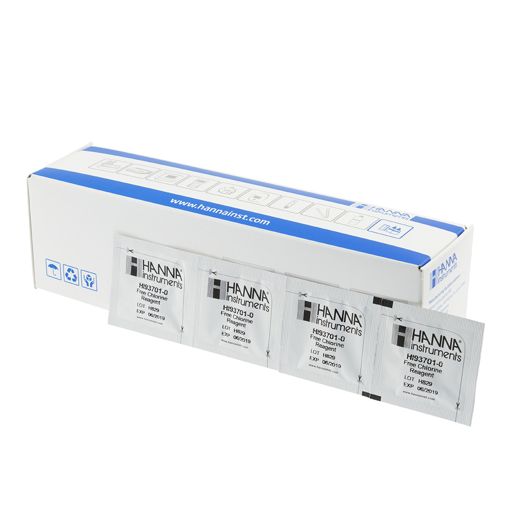 REACTIVO POLVO CLORO TOTAL (0,00 A 5,00 MG/L) 100 TEST HI93711-01 HANNA