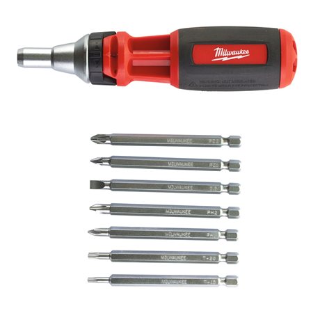 DESTORNILLADOR MULTIPUNTAS 10 EN 1 CON CARRACA 152MM (PH-PZ-TX-PLANA) MILWAUKEE (UU)