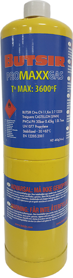 CARTUCHO GAS PROPILENO PROMAXXGAS 1 LT.