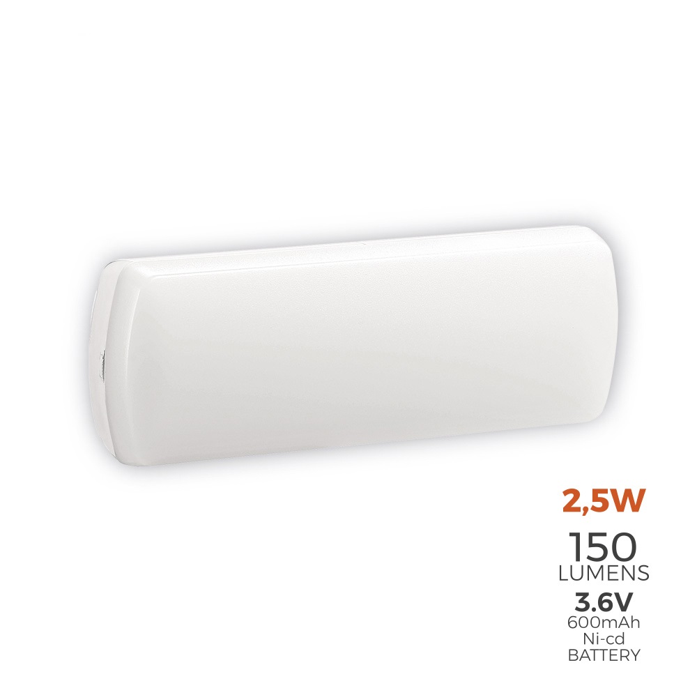 LUZ EMERGENCIA LED 150LM 2,5W 5 LEDS 0,5W EDM 31815