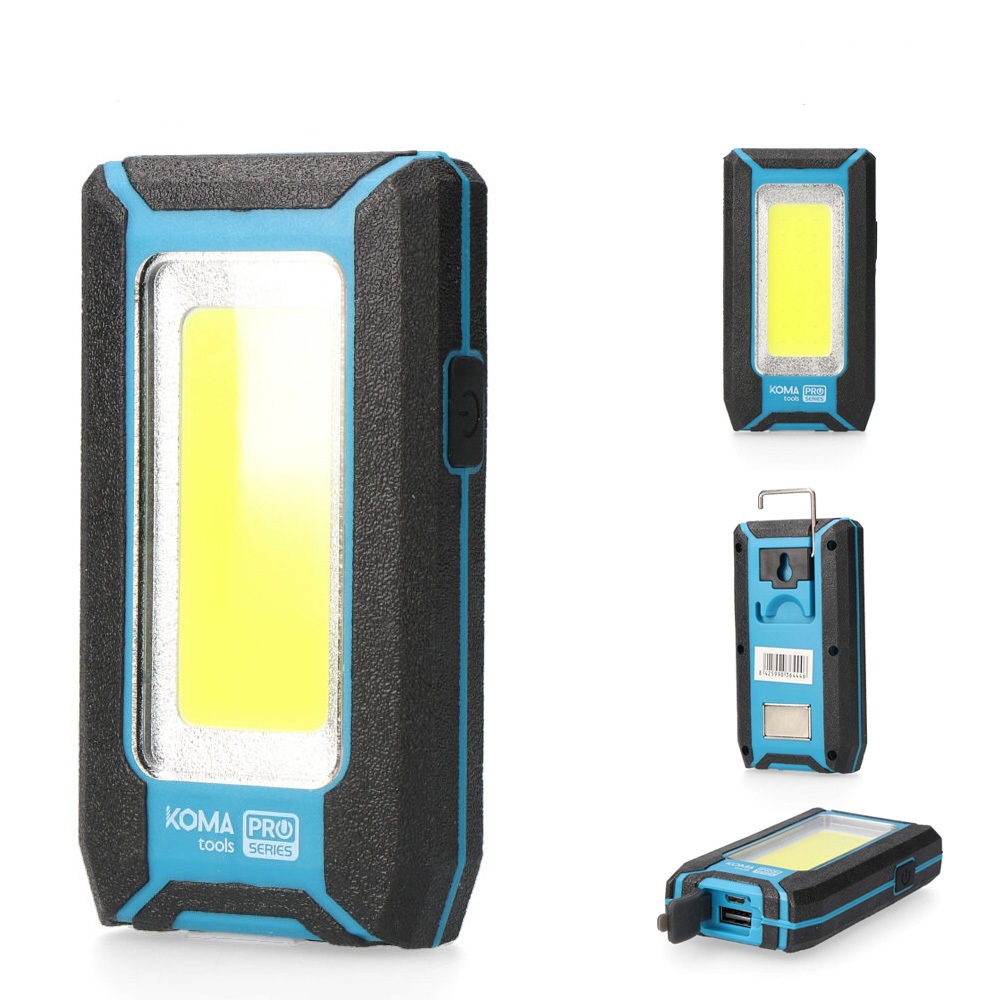 LINTERNA LED PROFESIONAL COB 8W 500LM KOMA TOOLS PRO SERIES