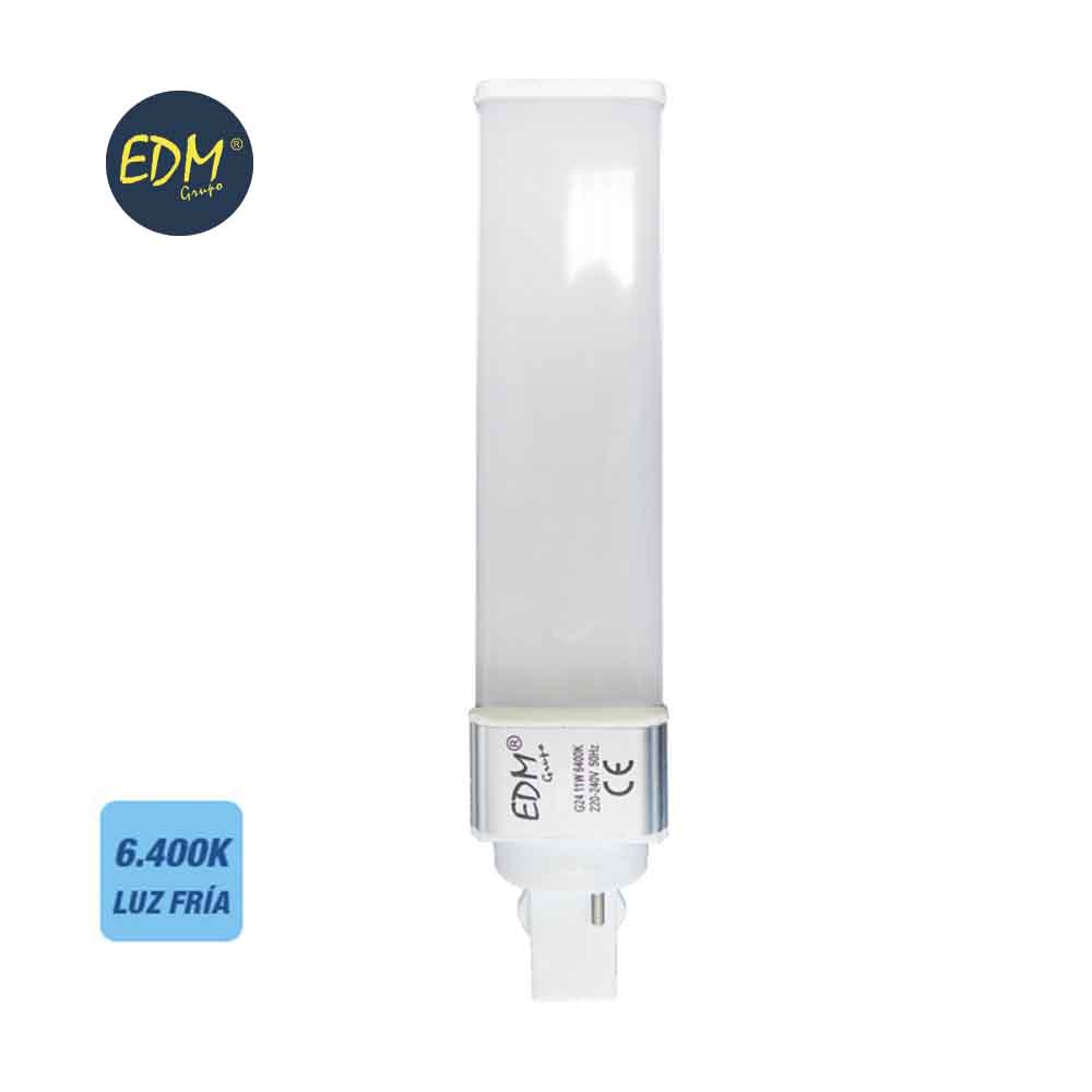 BOMBILLA LED PLD G24 11W 6400K 1100LM EDM REF.35472