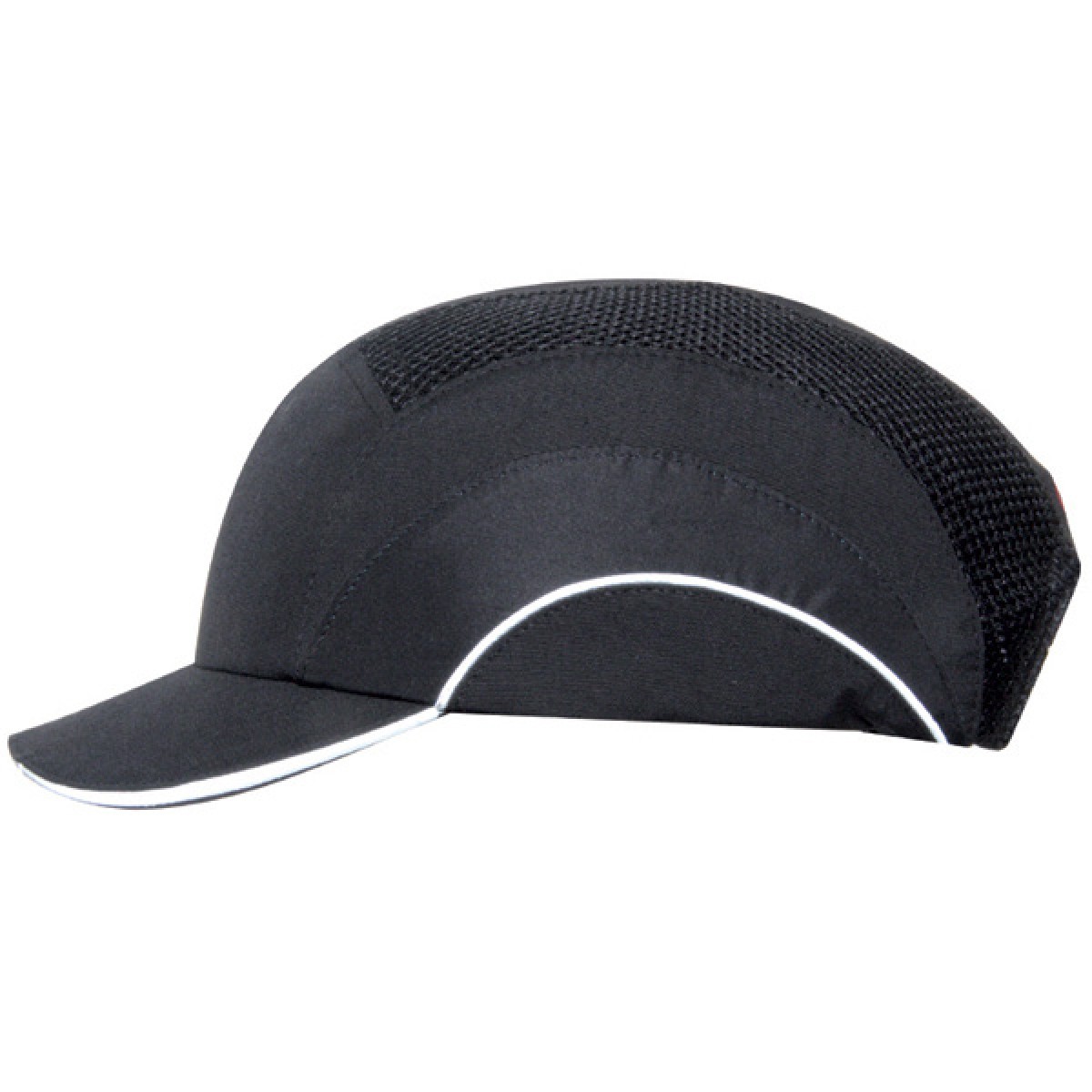 GORRA PROTECCION BEISBOL A1 VISERA 5 CM. NEGRO/NEGRO