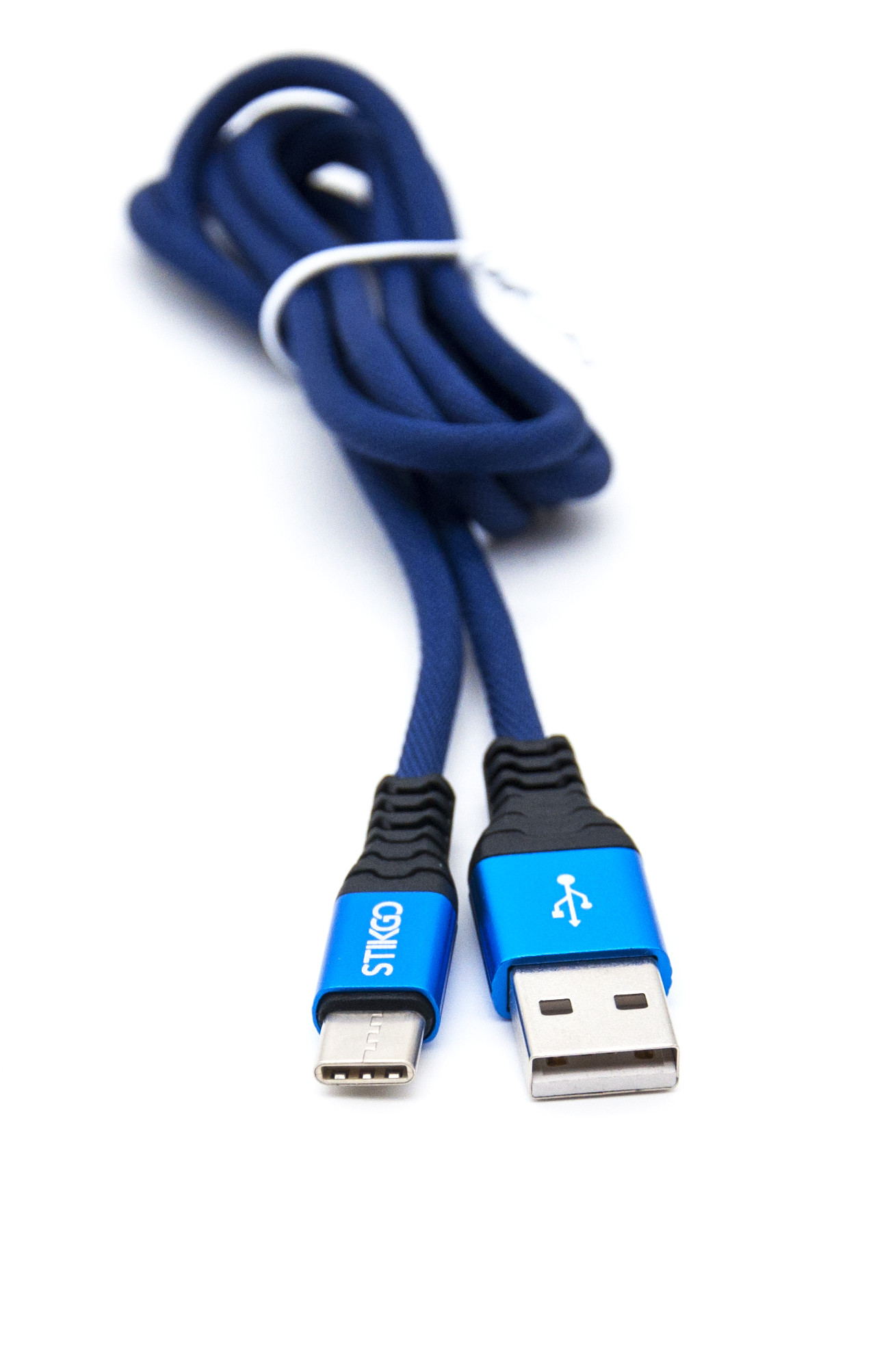 CABLE USB-C A USB 2.0 TRENZADO DE NYLON 1 MT. 3,0A STIKGO (UU)