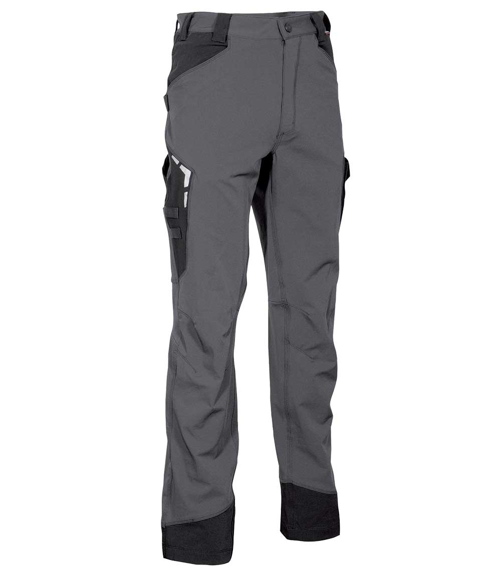 PANTALON TRABAJO MULTIBOLSILLO SLIM HAGFORS ANTRACITA/NEGRO T-44