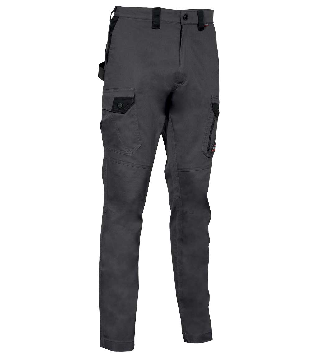 PANTALON TRABAJO MULTIBOLSILLO SLIM JEMBER ANTRACITA/NEGRO T-42