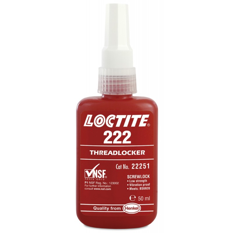 LOCTITE 222 FIJADOR BAJA RESIST. BOTELLA 50 ML.