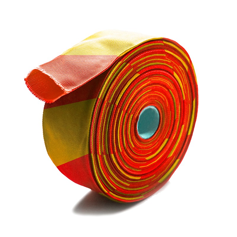 CINTA TUBULAR SEÑALIZACION CAMINOS AMARILLO/ROJO 60 MM. X 10 MT. PONSA