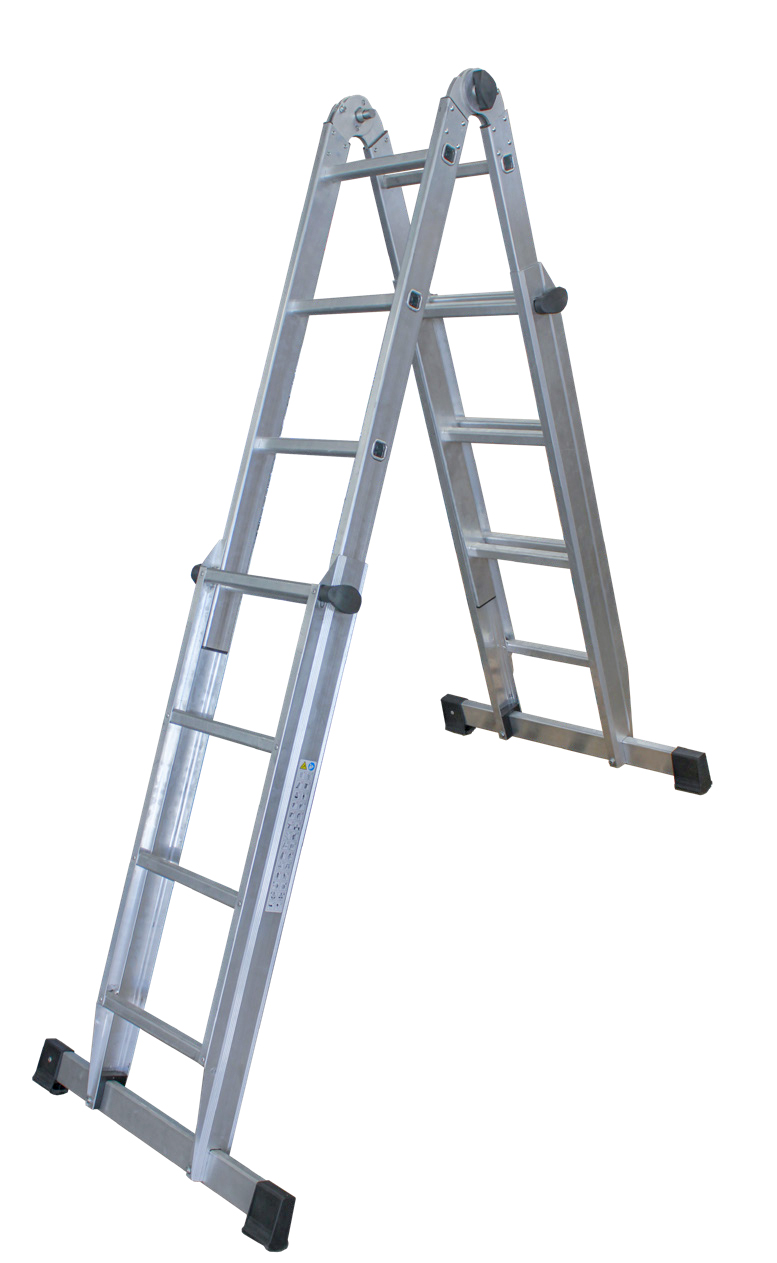 ESCALERA TELESCOPICA MULTIFUNCION DE ALUMINIO 4+4 1,27-5,01 MT. REF. 3424 ALTIPESA