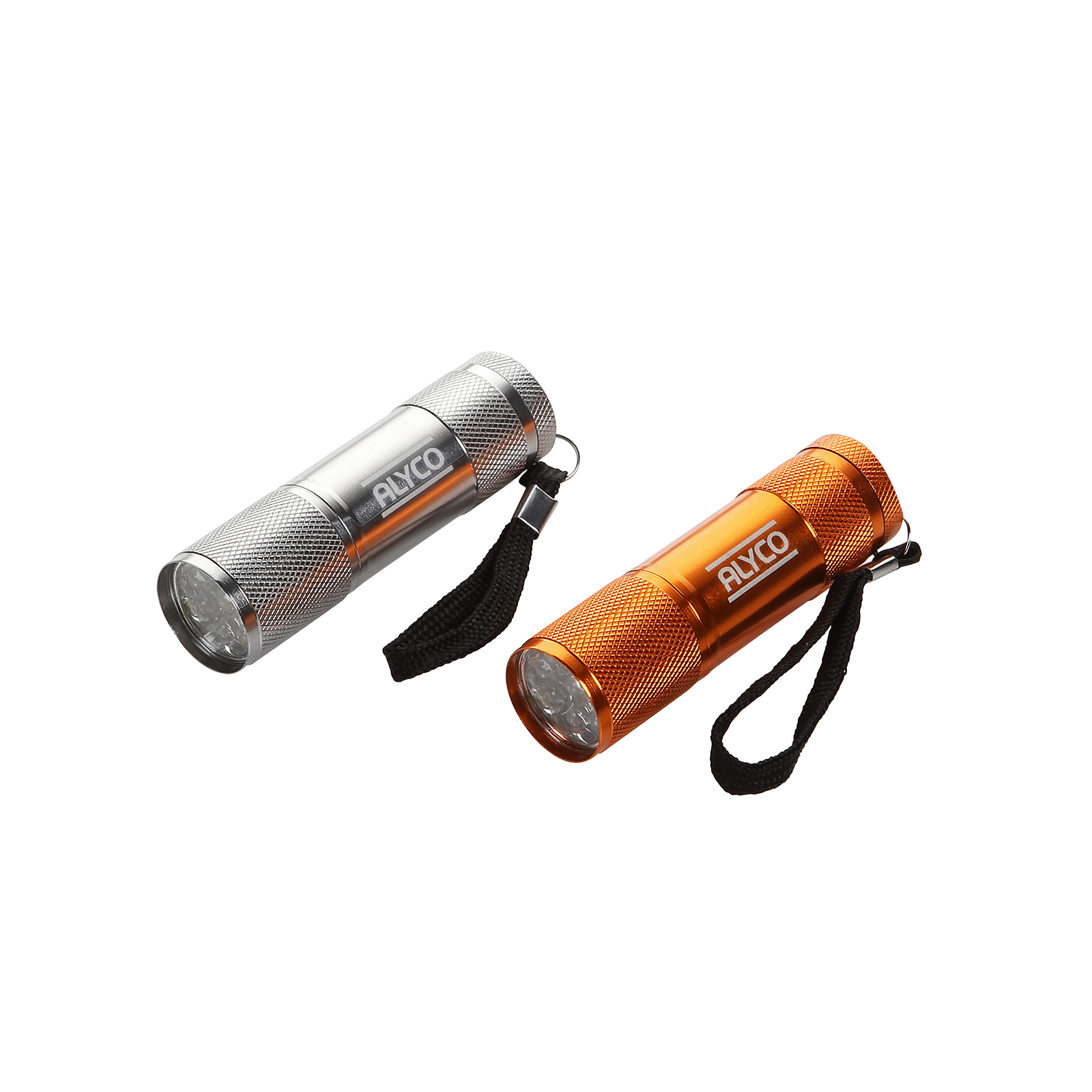 LINTERNA TUBULAR DE BOLSILLO ALUMINIO 9 LED ALYCO ORANGE (UU)