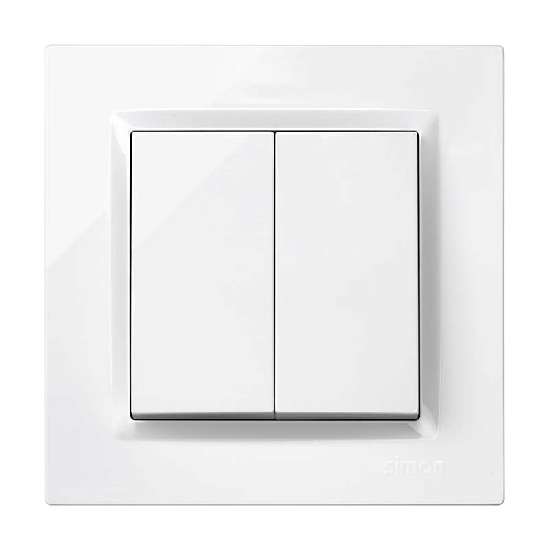 CONMUTADOR DOBLE BLANCO EMPOTRAR SIMON 10 (UU)