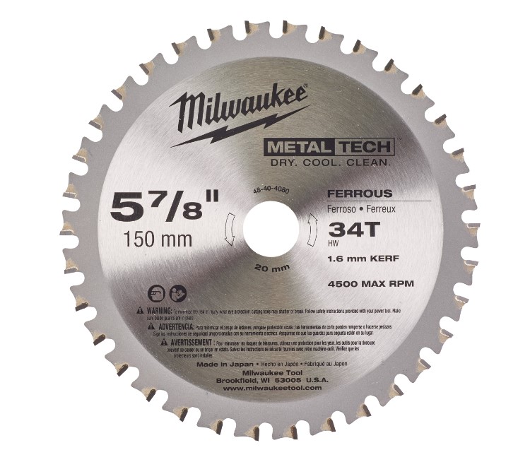 DISCO CORTE METAL Ø150X1,6X20 MM. MILWAUKEE (UU)