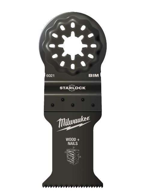 CUCHILLA MULTIHERRAMIENTA DE INCISION BIMETAL PARA MADERA CON CLAVOS 28X47 MM. MILWAUKEE