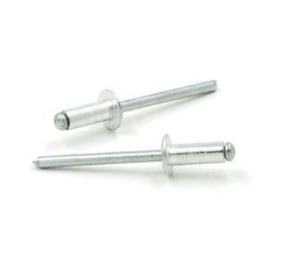 REMACHE ESTANDAR ALUMINIO/ACERO CABEZA ALOMADA 6 X 26