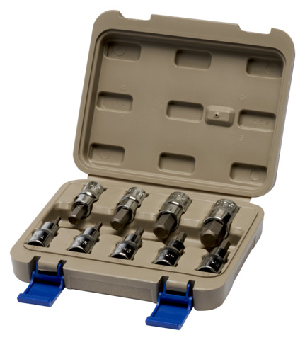 JUEGO 9 VASOS CON PUNTAS 1/2" 129-9H-4 IRIMO