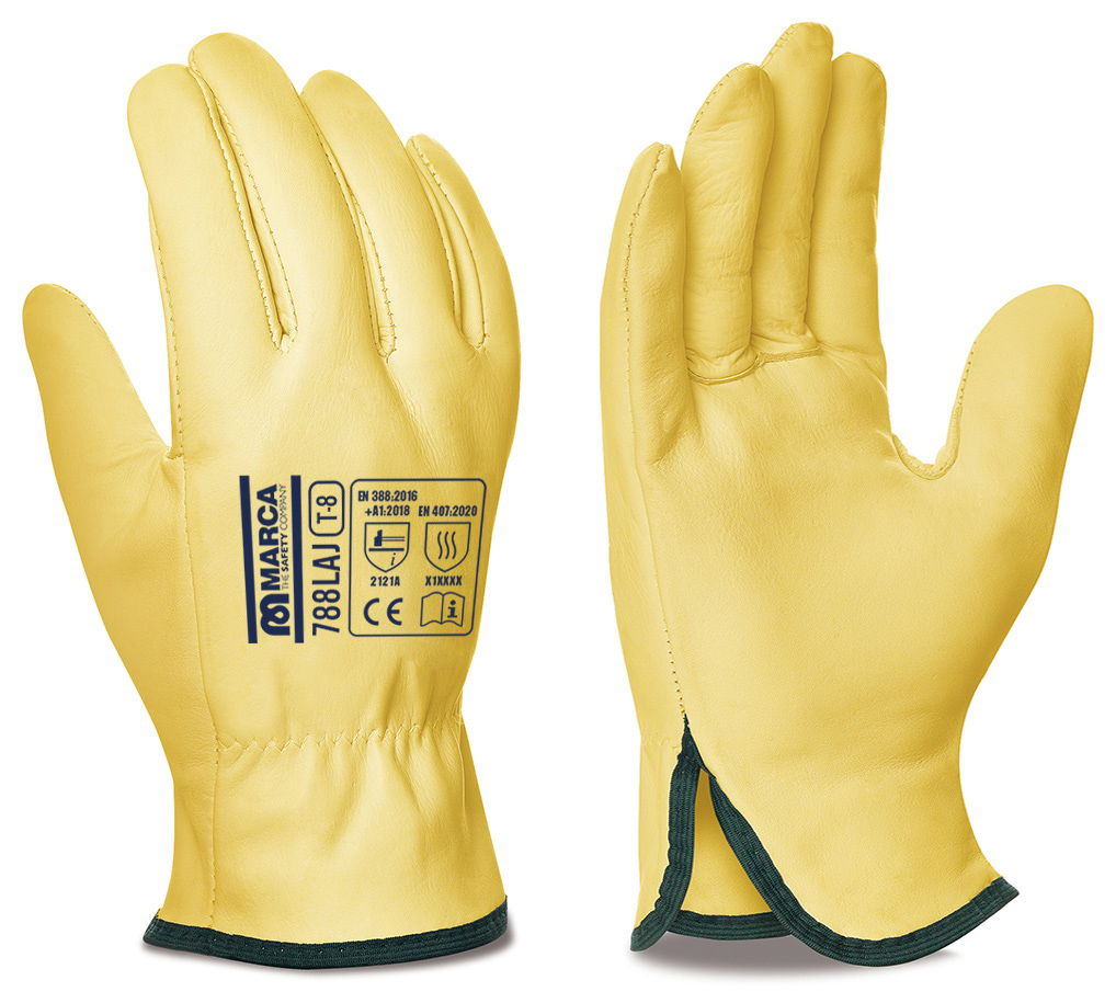 GUANTES TODO FLOR AMARILLOS CORTOS T-9 MARCA 788LAJY