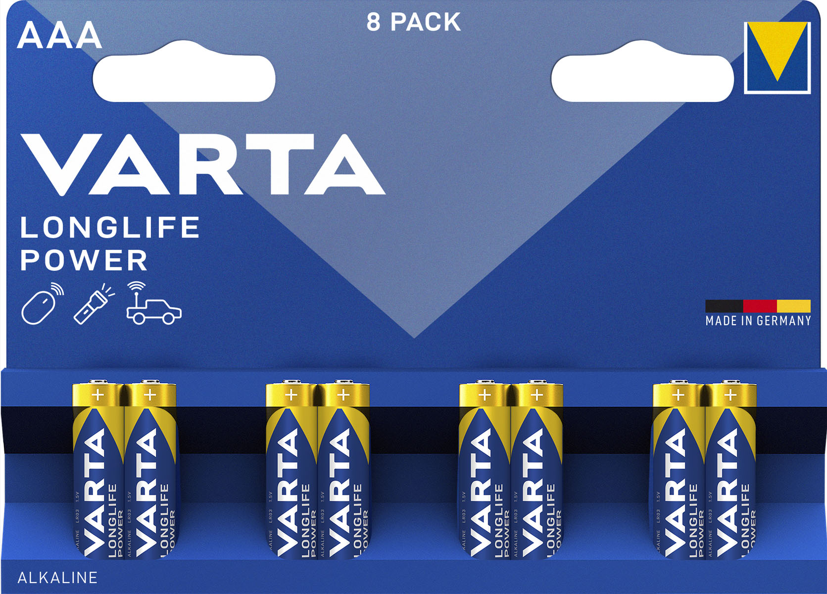PILA VARTA LONGLIFE POWER AAA (BLISTER 8 UNID.)