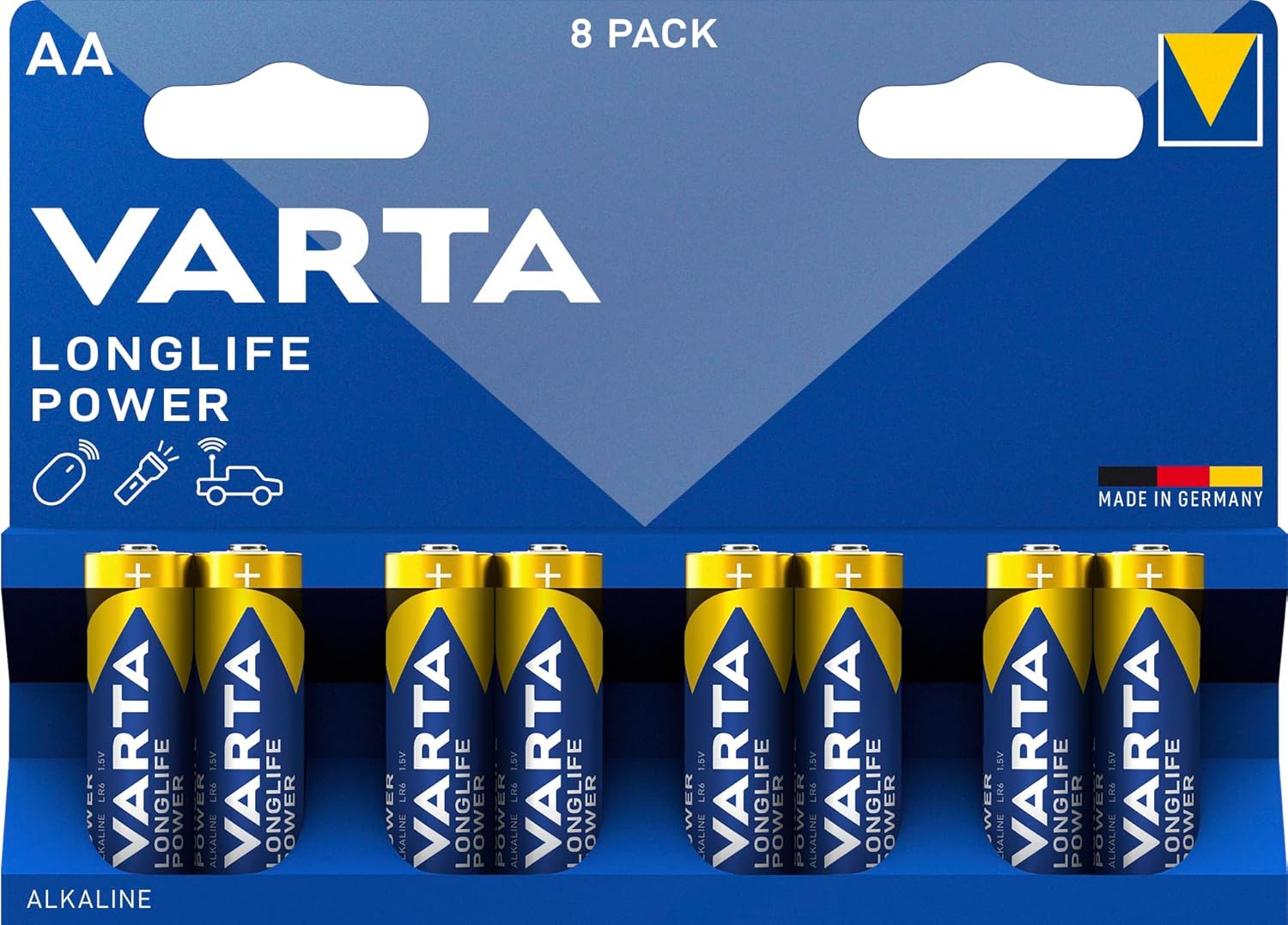 PILA VARTA LONGLIFE POWER AA (BLISTER 8 UNID.)