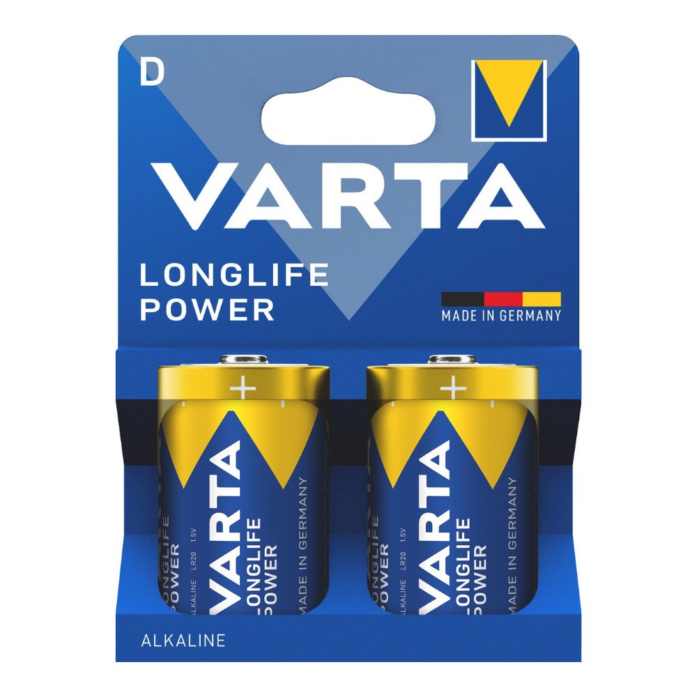 PILA VARTA LONGLIFE POWER D (BLISTER 2 UNID.)