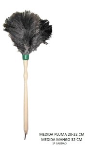 PLUMERO DE PLUMA AVESTRUZ CORTO 052239