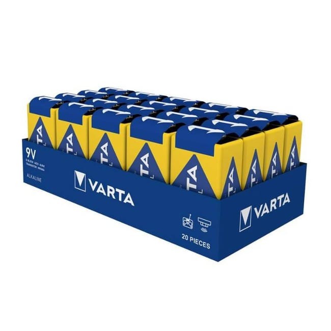 PILA VARTAINDUSTRIAL PRO 9V (CAJA 20 UNID.)