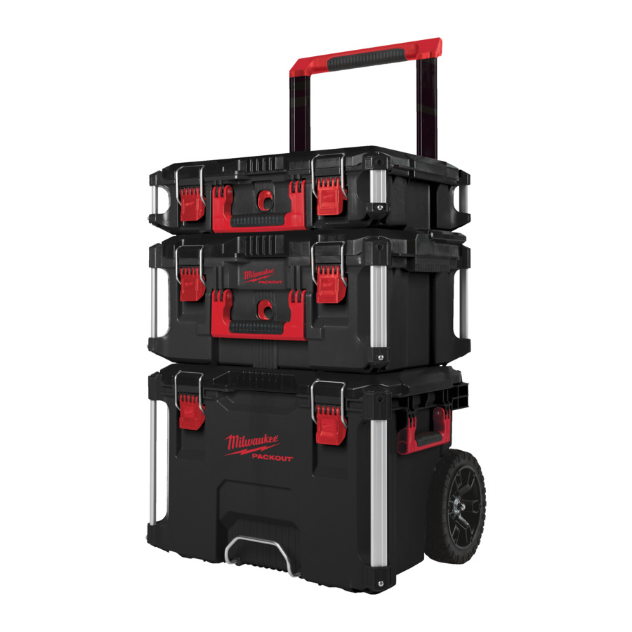 CAJA HERRAMIENTAS PACKOUT MILWAUKEE (CONJUNTO PACKOUT 3 PCS. 4932464244 + ORGANIZADOR PACKOUT 4932464082 + ORGANIZADOR COMPACTO PACKOUT 4932464083 + ATORNILLADOR IMPACTO M12 BLIDRC-202C 1/4"HEX 2 BATERIAS 12V Y CARGADOR 4933499690)