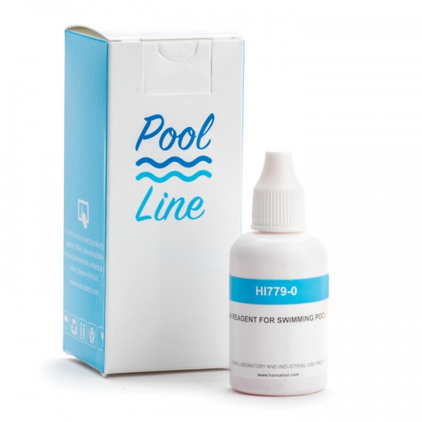 REACTIVO LIQUIDO POOL LINE PH (6,3 A 8,6) 100 TEST HANNA HI779-25