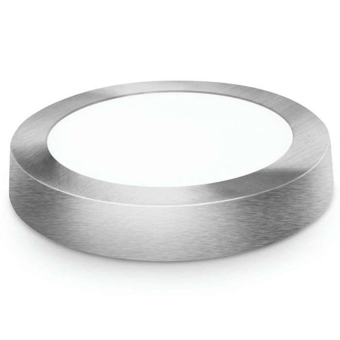 DOWNLIGHT LED SUPERF. REDONDO PLATA 18W NEUTRA 22851