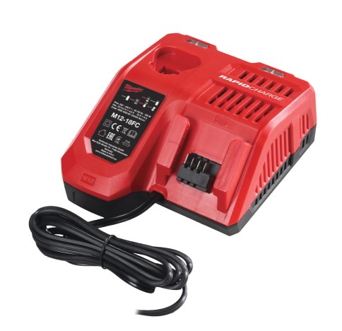 CARGADOR RAPIDO MULTIVOLTAJE MILWAUKEE M12-18FC