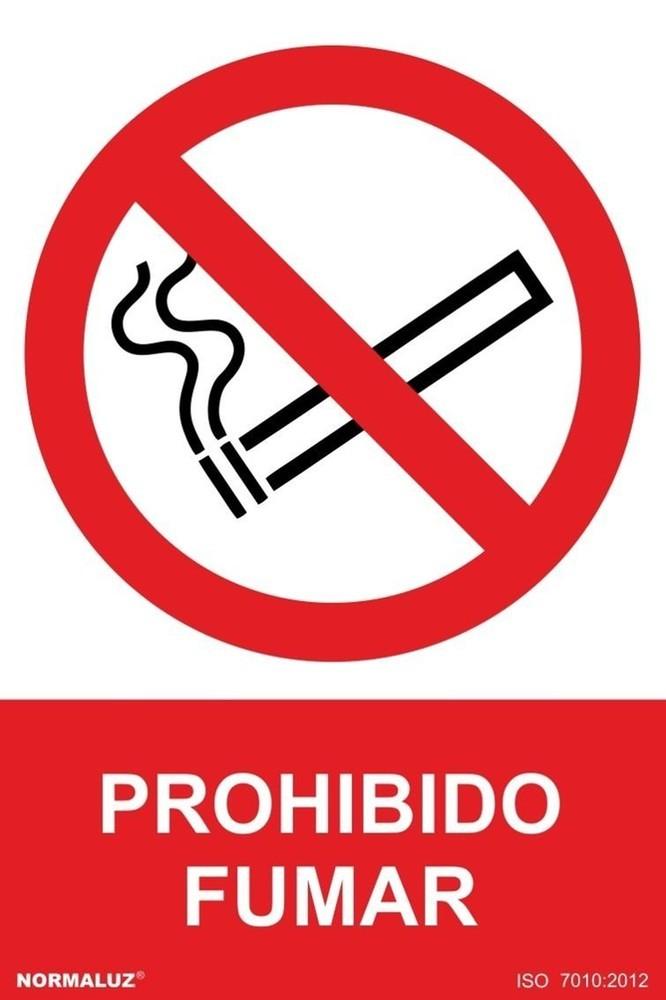 SEÑAL ADHESIVA PROHIBIDO FUMAR 20X15CM RD45600