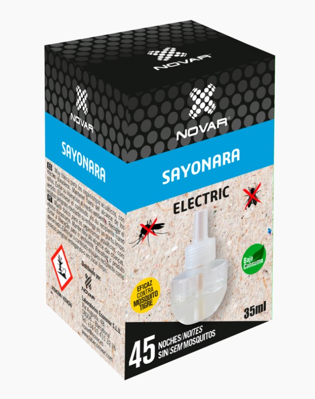 RECAMBIO INSECTICIDA ELECTRICO ANTIMOSQUITOS SAYONARA 35 ML.
