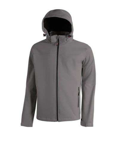 CHAQUETA SOFTSHELL KIRA GRIS HIERRO T-XL U-POWER