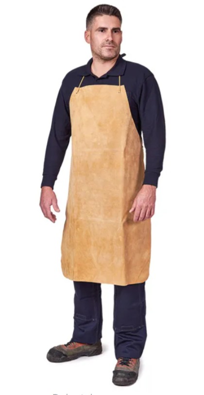 MANDIL SERRAJE CRUPON MARRON 60X95 CM. WELDY