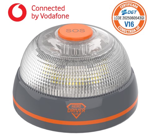 LUZ EMERGENCIA V16 BALIZA CON GEOLOCALIZACION HOMOLOGADA HERO DRIVER 258424