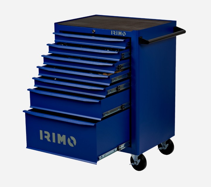 CARRO PORTAHERRAMIENTAS 7 CAJONES 208 HERRAMIENTAS IRIMO