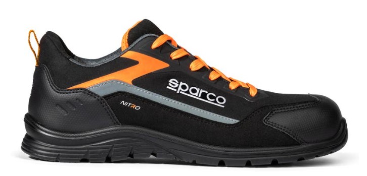 ZAPATO DEPORTIVO SEGURIDAD NITRO ELFYN S3S SR F0 SC NEGRO/NARANJA N-38 SPARCO