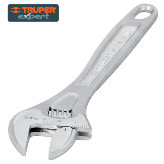LLAVE AJUSTABLE CROMADA 25 MM 15 CM TRUPER 15505