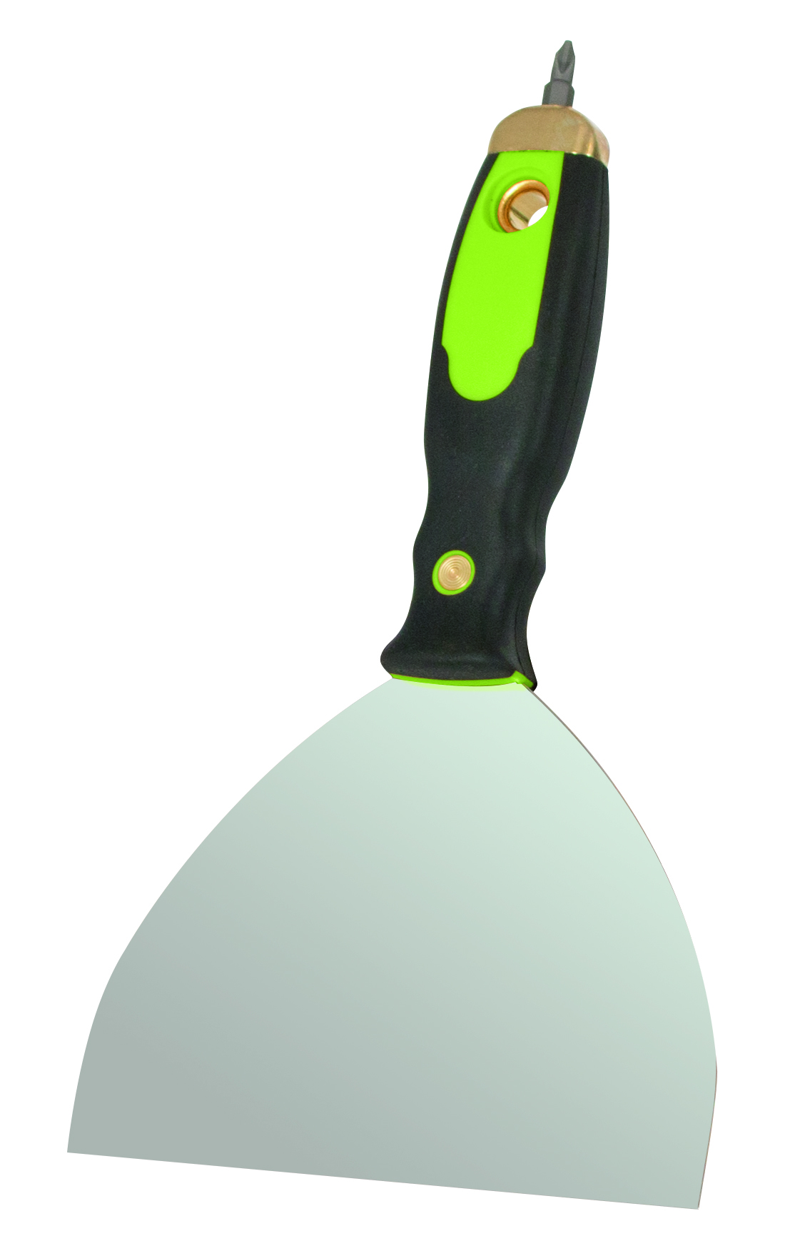 ESPATULA INOX. CON ATORNILLADOR M.GOMA 150MM.