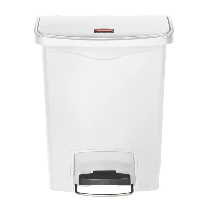 CUBO BLANCO 30 L CON PEDAL FRONTAL RUBBERMAID